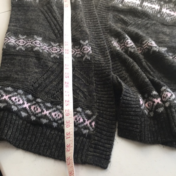 TORRID MULTI-COLOR GEOMETRIC PATTERN OPEN FRONT CARDIGAN 1X - Picture 8 of 12